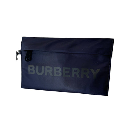 Burberry Navy Blue Zip Pouch - Pre-Owned