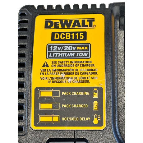 Dewalt 12V-20V Max Lithium Ion Battery Charger DCB115 pre-owned