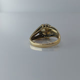 10K Yellow Gold Elegant Pearl Ring Size 6.25