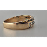 14K Diamond Band, Size 8.75, 5.8g