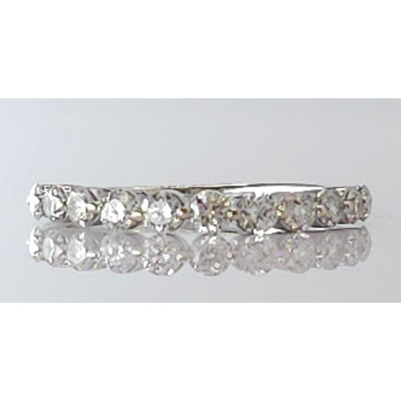 14K WG (11) Diamond Ring, Size: 7, 2.2g