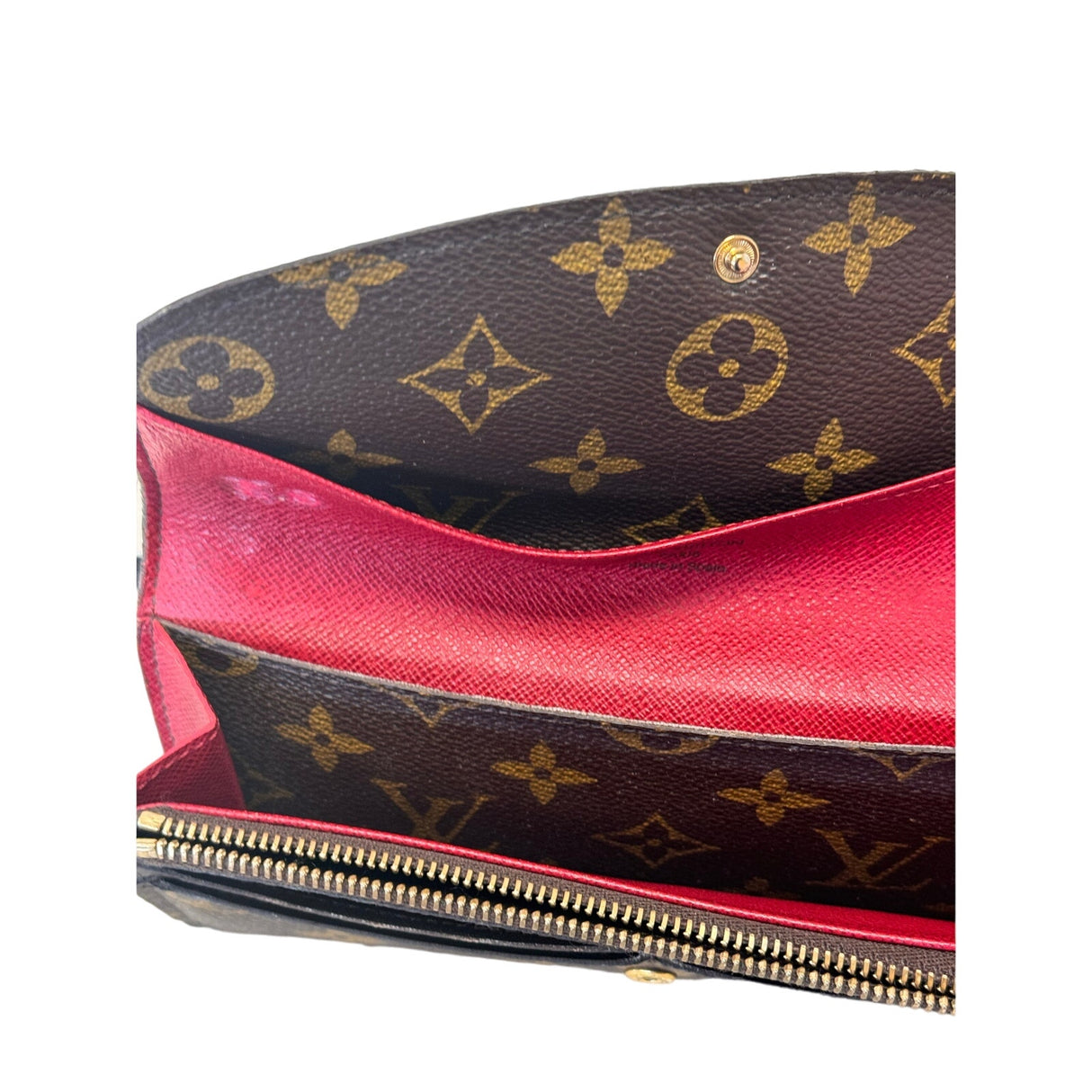 Louis Vuitton Monogram Emile Wallet Red - Pre-Owned - Authenticated