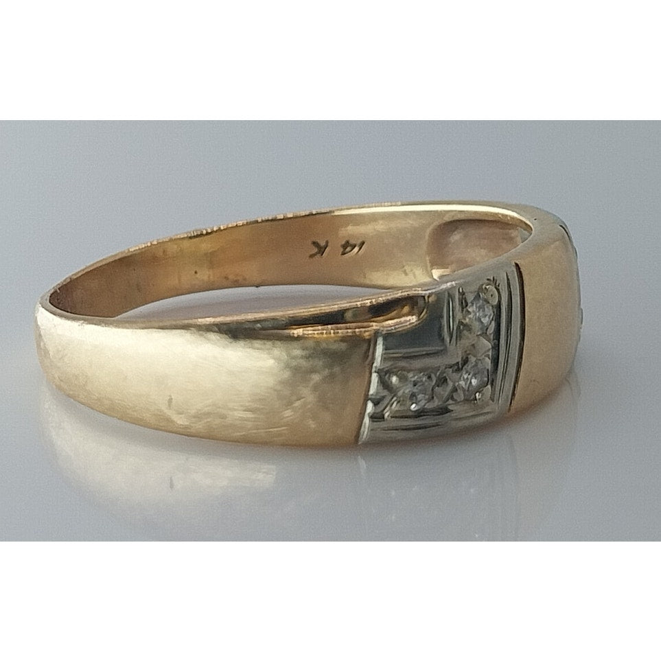 Men's Gold Ring Set in 14K YG 4.0g Size 12