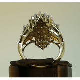 10K YG Diamond Cluster Ring Size 7, 8.10g