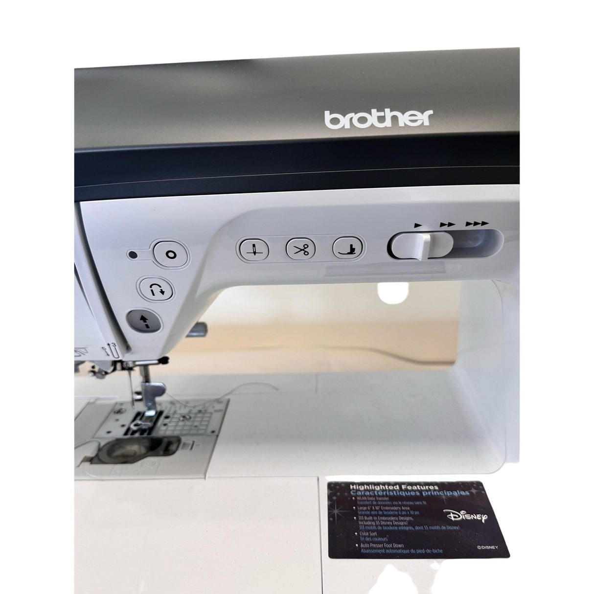 Brother NQ3700D Disney Sewing Machine W/accessories and Snap Hoops + so much more!