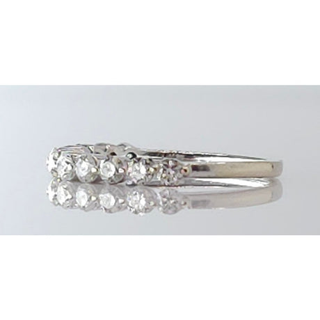 14K WG (11) Diamond Ring, Size: 7, 2.2g