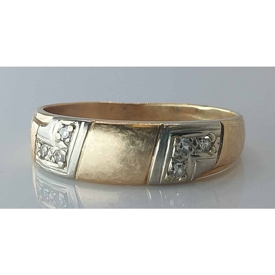 Men's Gold Ring Set in 14K YG 4.0g Size 12