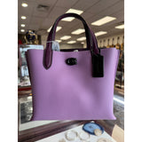 Coach Handbag - Leather - Purple - Mint - Pre-Owned