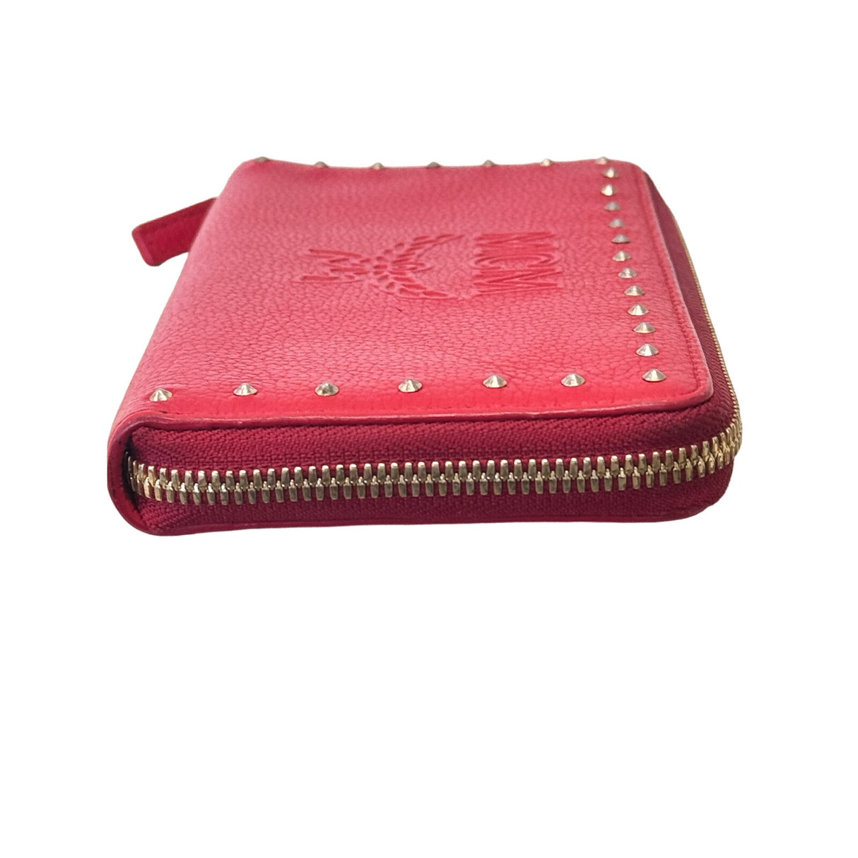 MCM MYL9ACZ46 Red Long Wallet - Pre-Owned - Authenticated