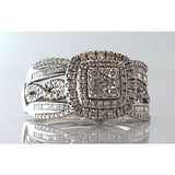 14K WG Diamond Wedding Set, Sz: 11, 9.6g