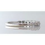 14K WG (11) Diamond Ring, Size: 7, 2.2g