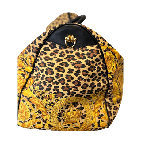 Gianni Versace Baroque Cheetah Print Weekender Bag - Pre-Owned