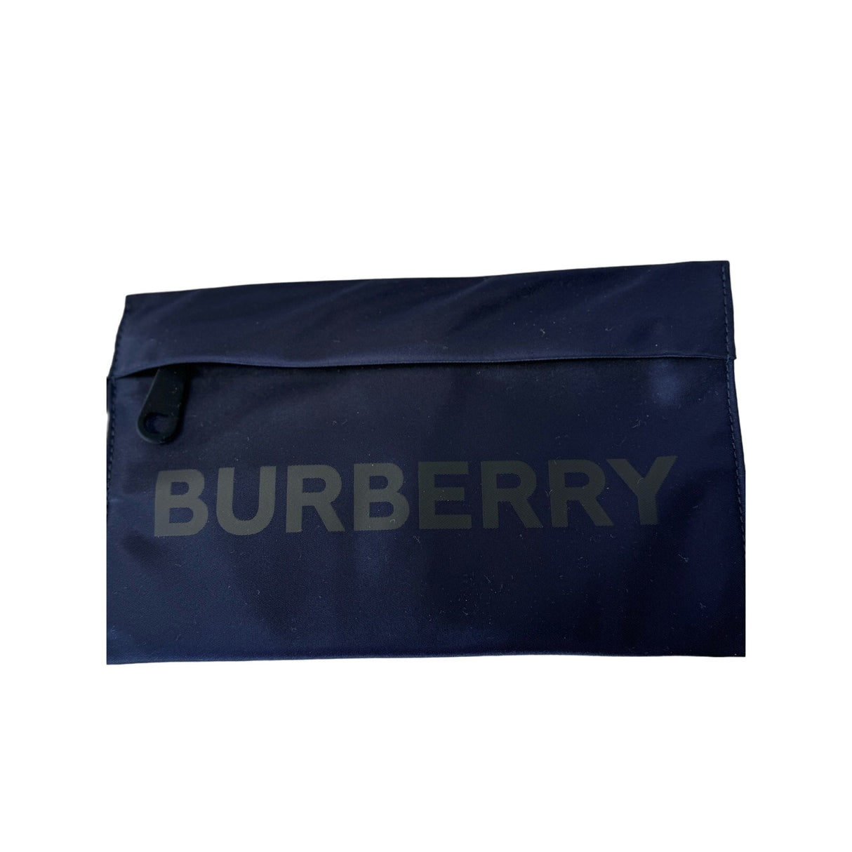 Burberry Navy Blue Zip Pouch - Pre-Owned