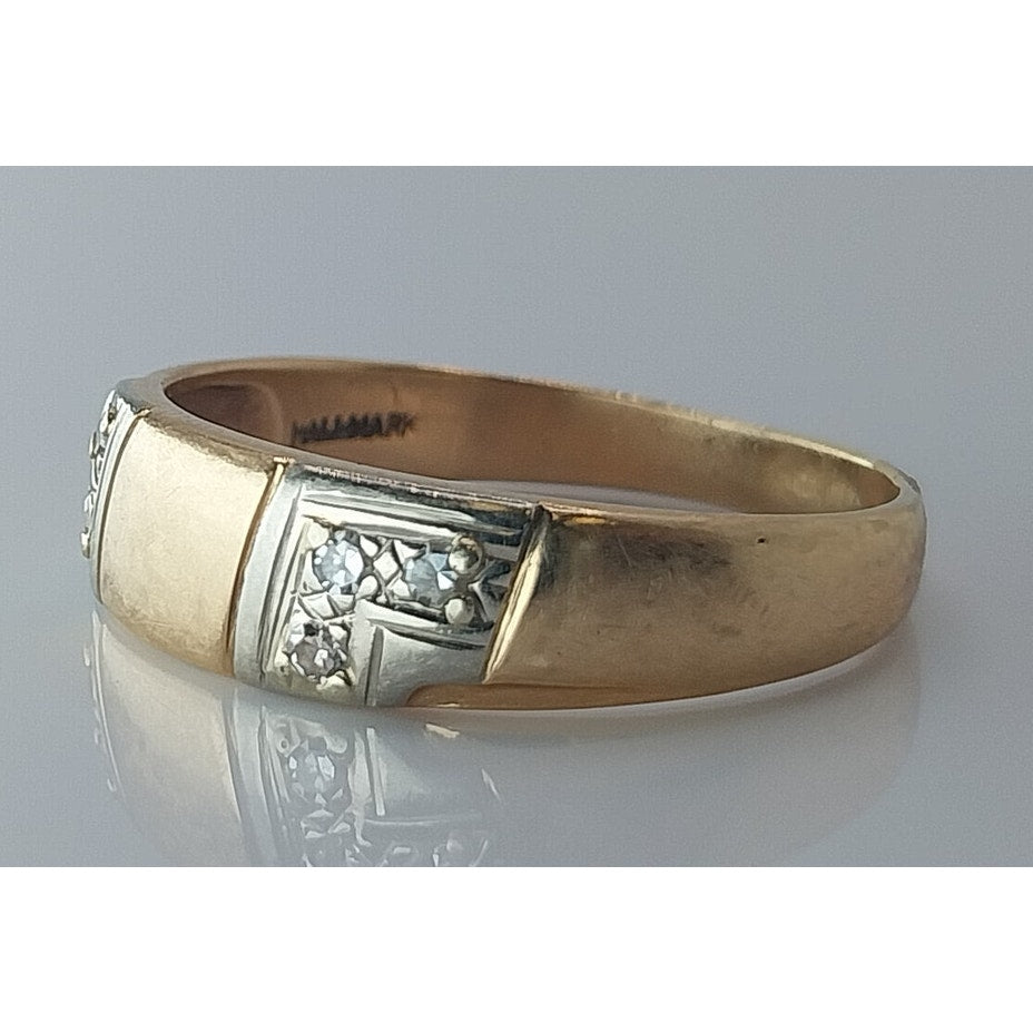 Men's Gold Ring Set in 14K YG 4.0g Size 12