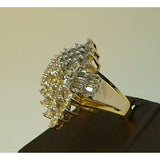 10K YG Diamond Cluster Ring Size 7, 8.10g